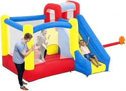Yellow Blue Red with Slide Bounce House