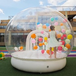 10' Bubble Balloon House - White Bounce