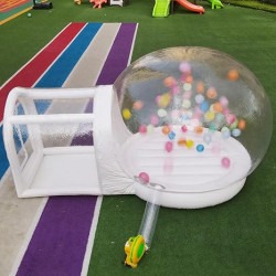 10' Bubble Balloon House - White Bounce