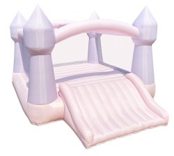 Pink Pastel Castle Kids Bounce House