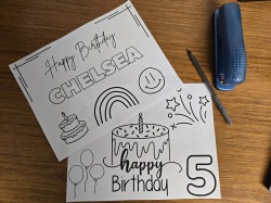 Personalized Coloring Sheets