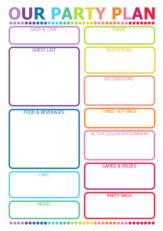 No Stress Full PARTY PLANNER