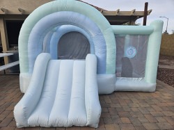 81Uy 6ckOL 1744216835 Blue Toddler Bounce House w/Ball Pit