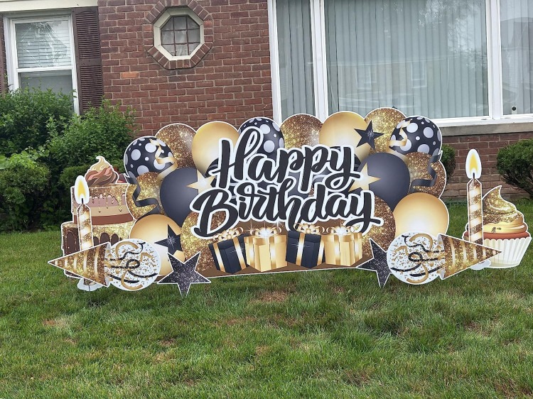 Happy Birthday Yard Sign