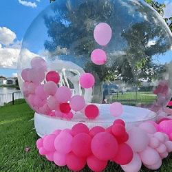 81JMHPTHFKL. AC SX300 SY300 QL70 FMwebp 1746126123 10' Bubble Balloon House - White Bouncy