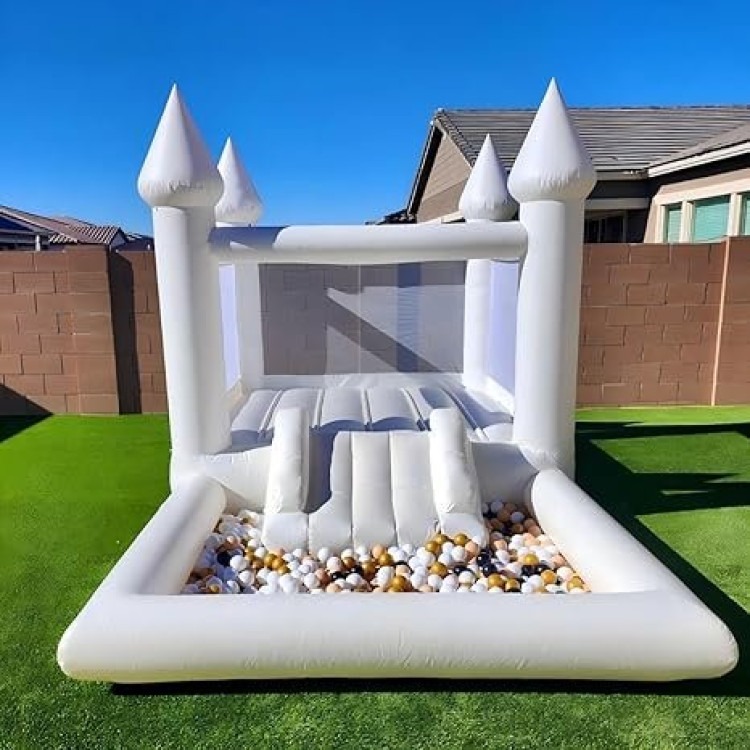 White Toddler Bounce House